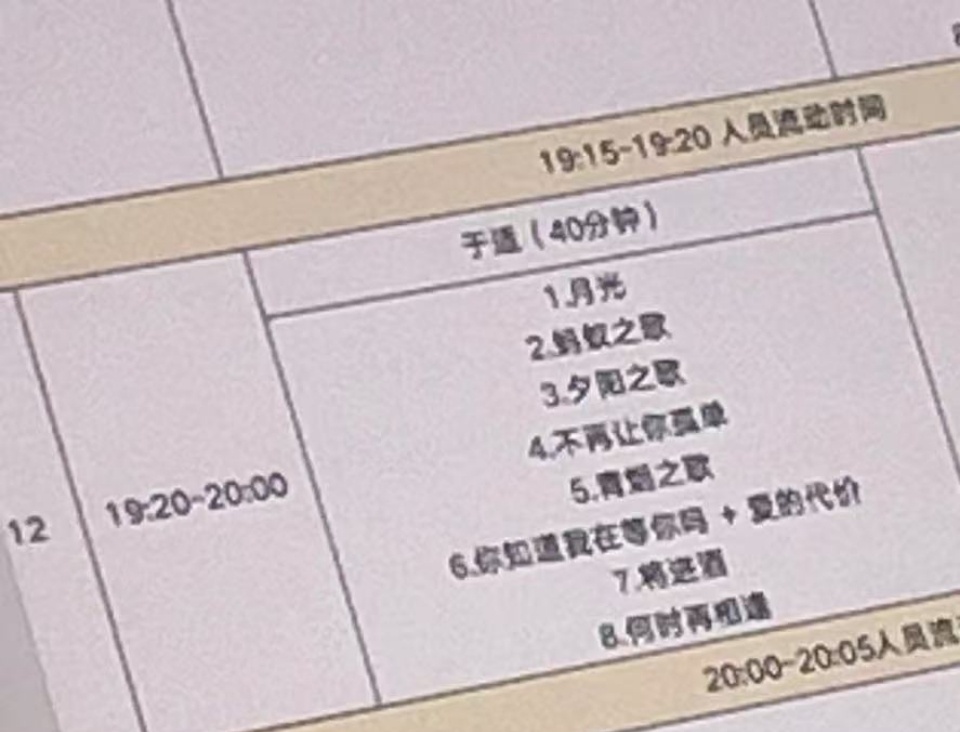 于适首次音乐节歌单 于适音乐节首秀歌单，六边形战士。 ​​​