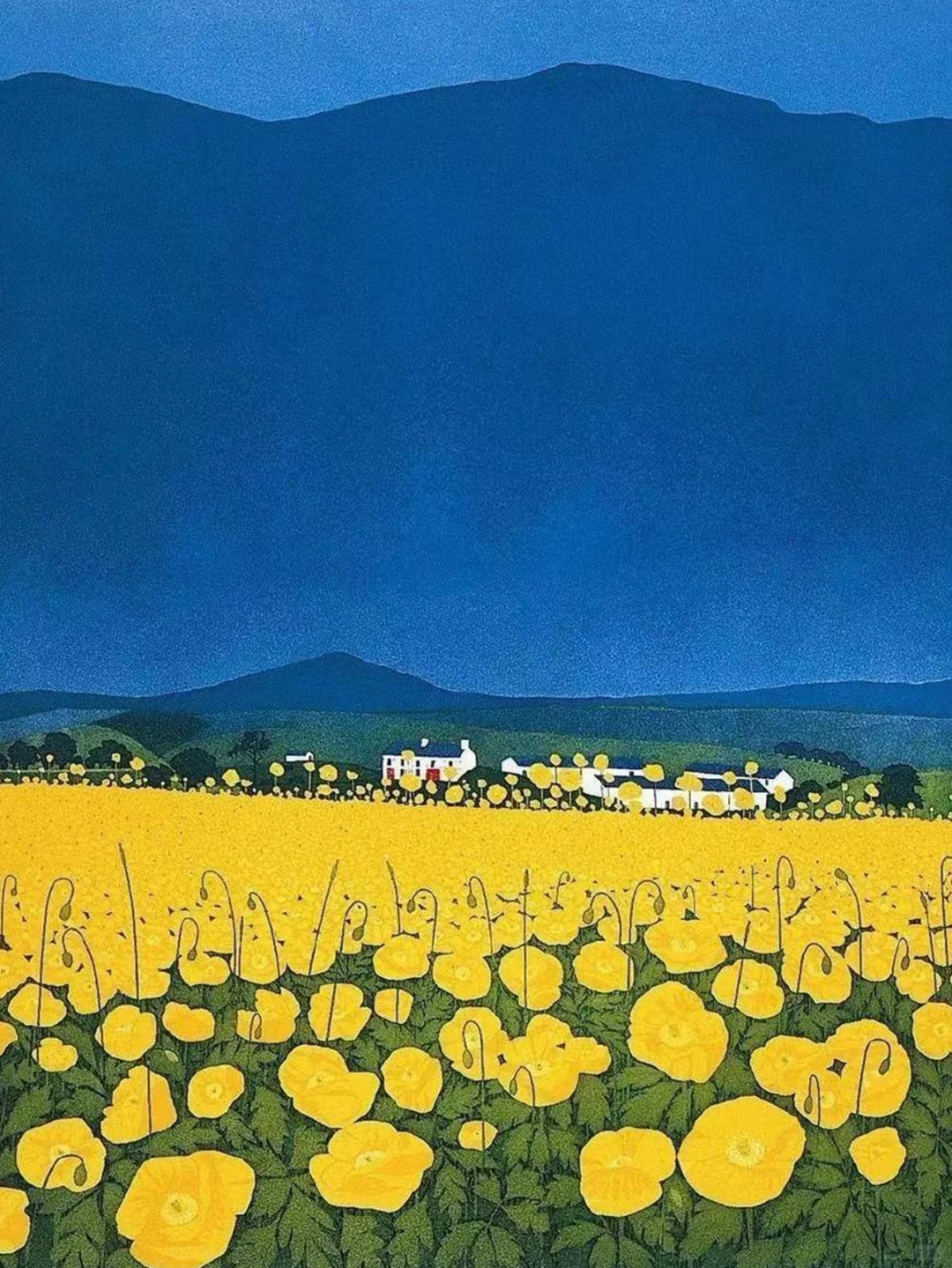 多纯净的心才能画出这么干净的画