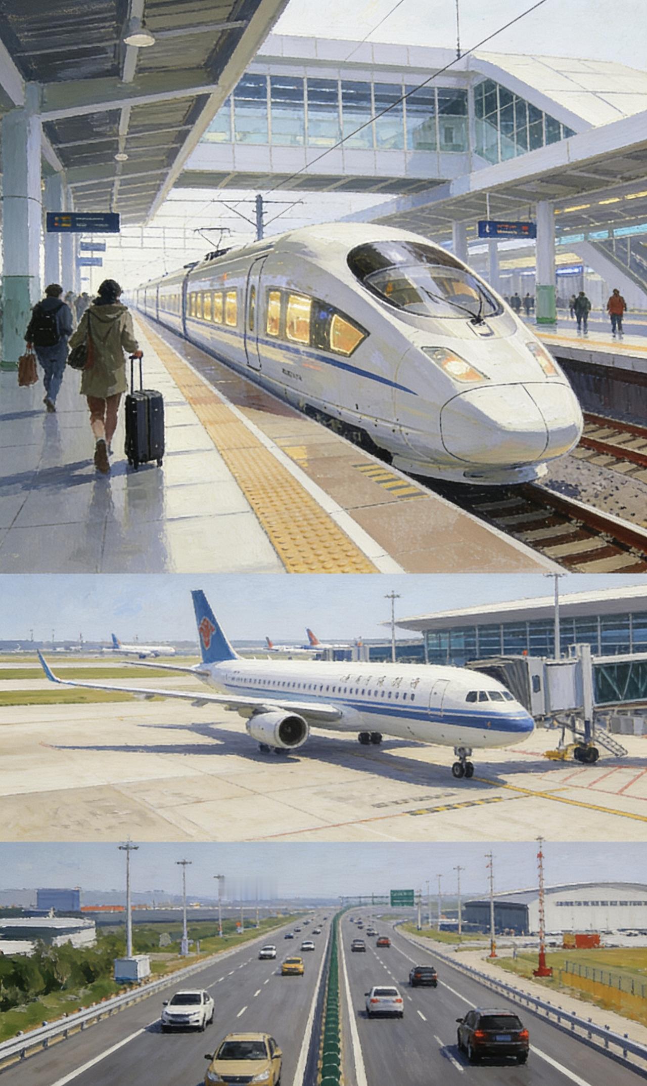 到了现在还有一些搞笑言论，拿“欧美空运网络发达、民众坐飞机比例高”说事，借此唱衰