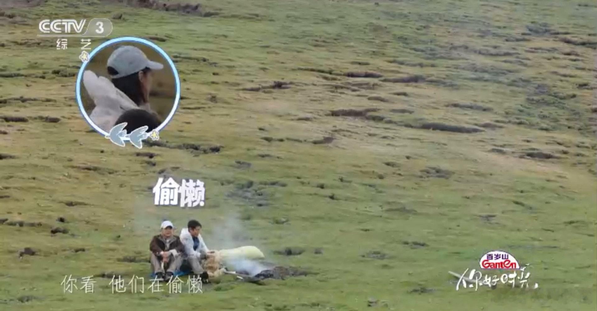 撒贝宁尼格买提一个干活一个感受撒贝宁尼格买提人类的悲欢并不相通 草原生火名场面，