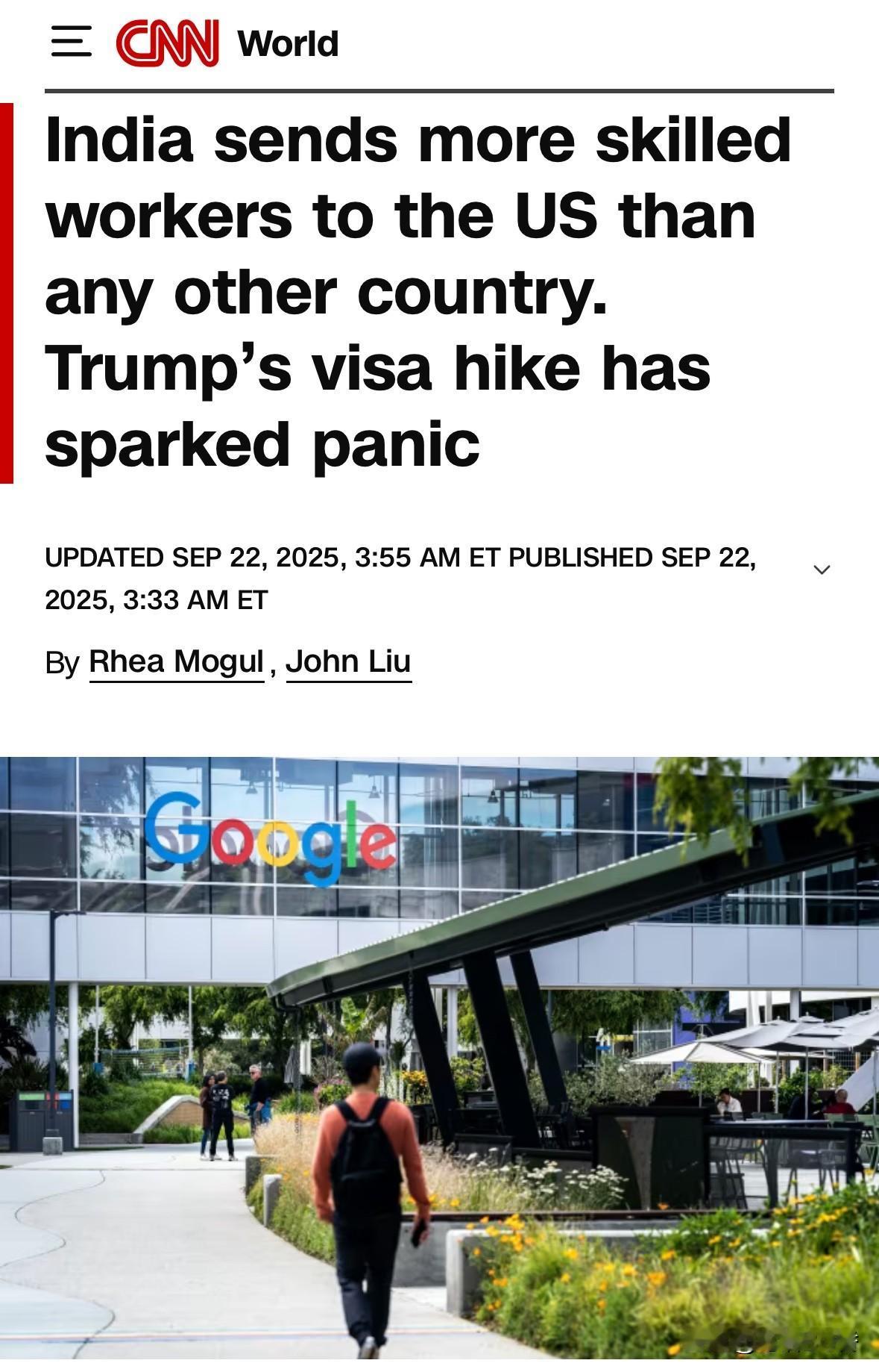 川普上周五签署了一项行政命令，允许美国引进H-1B工作签证的技术人员，费用是10