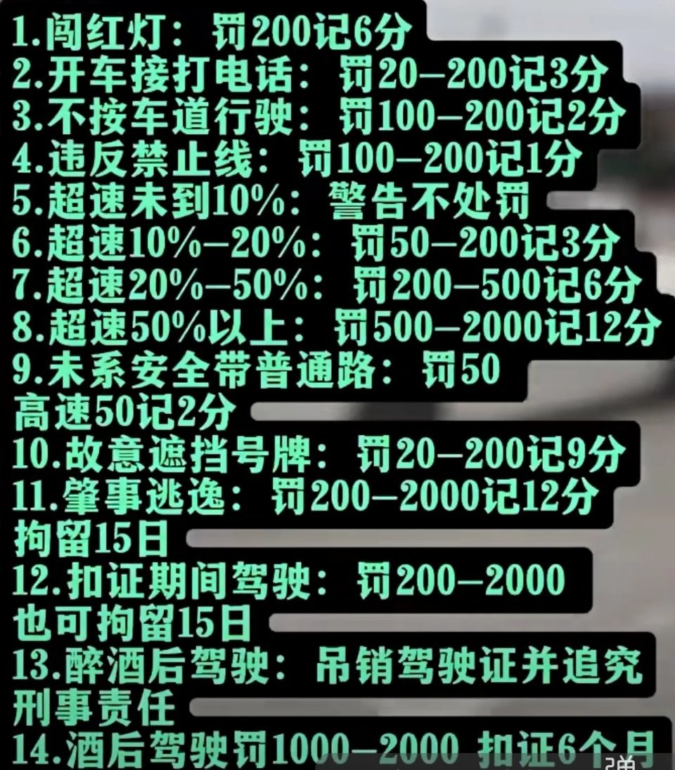 26新交规 