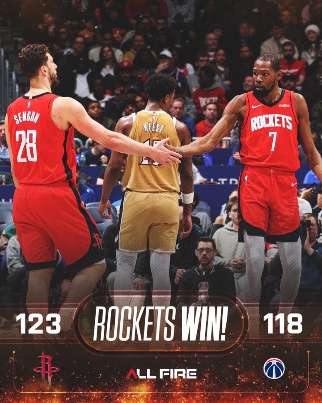 3月3日NBA常规赛战报（4场）：

火箭123-118奇才
凯尔特人108-8