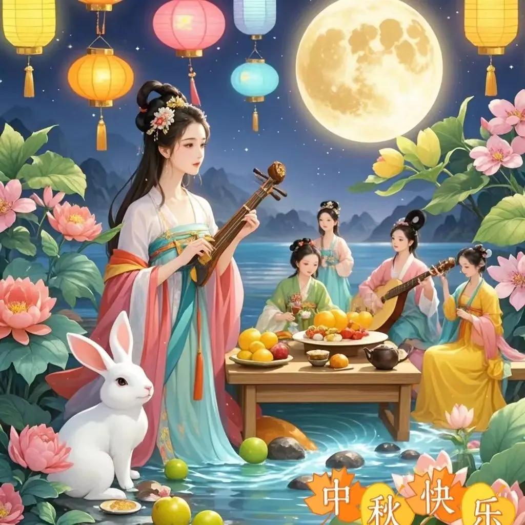 🔖〰️

不会试图摘月，
邀月奔我而来。
💦
佳节家园月圆，
圆满中秋。
踏