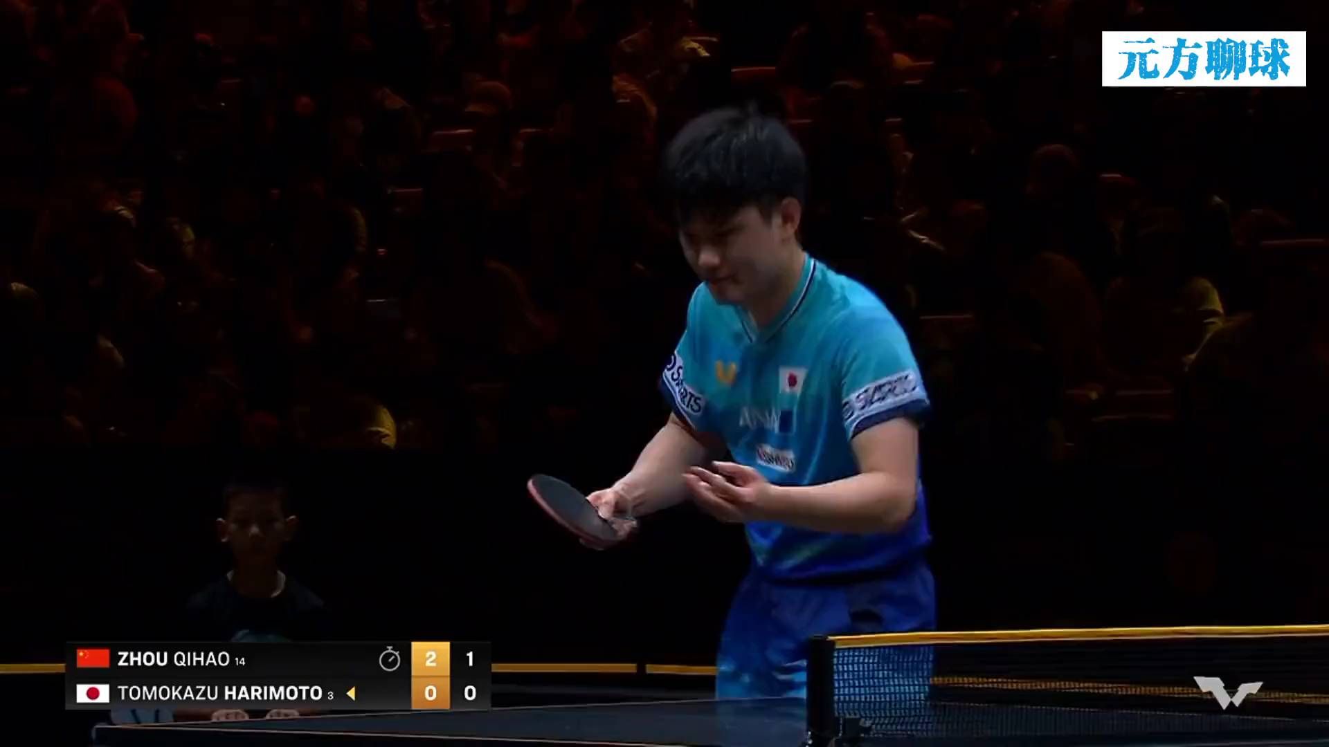 张本智和赛后沉默，周启豪3-0横扫