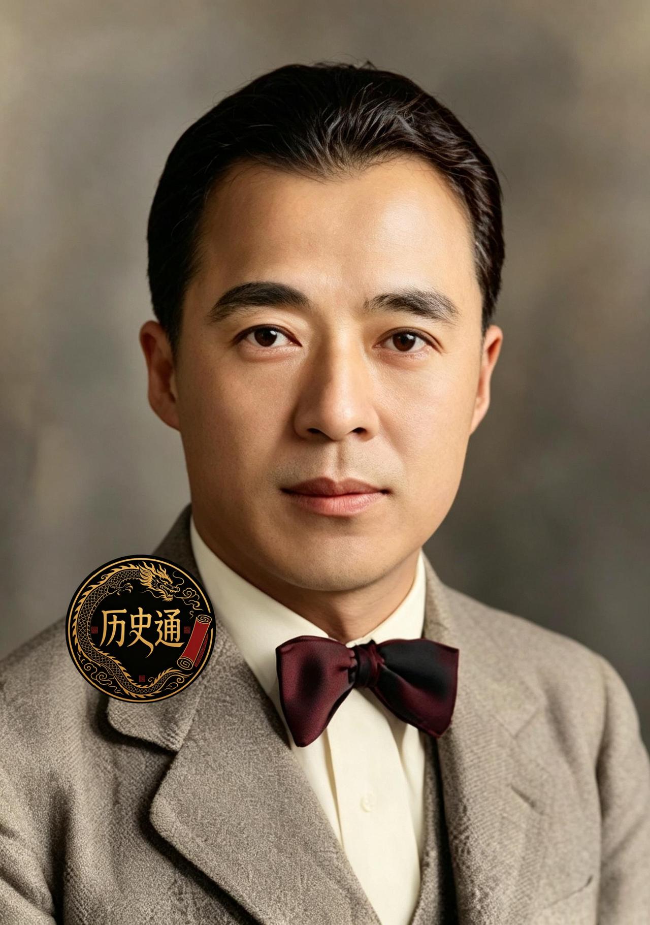 这个男人帅了一辈子，也怕了一辈子老婆。他叫郝更生。
照片中的郝更生西装革履，领结