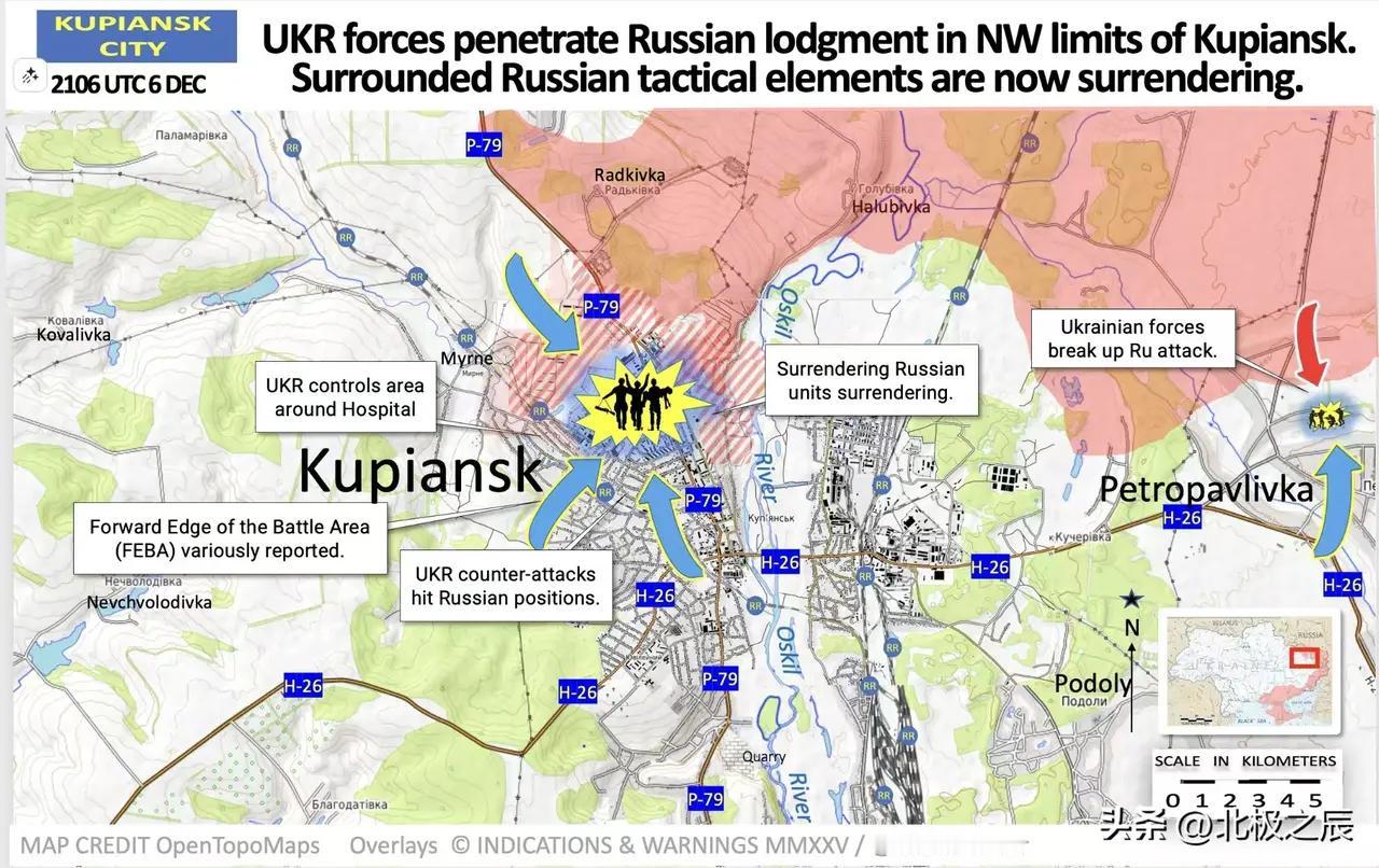 乌军官宣收复哈尔科夫州库皮扬斯克市大部分城区。这个不是热点新闻，但反应了一个重要