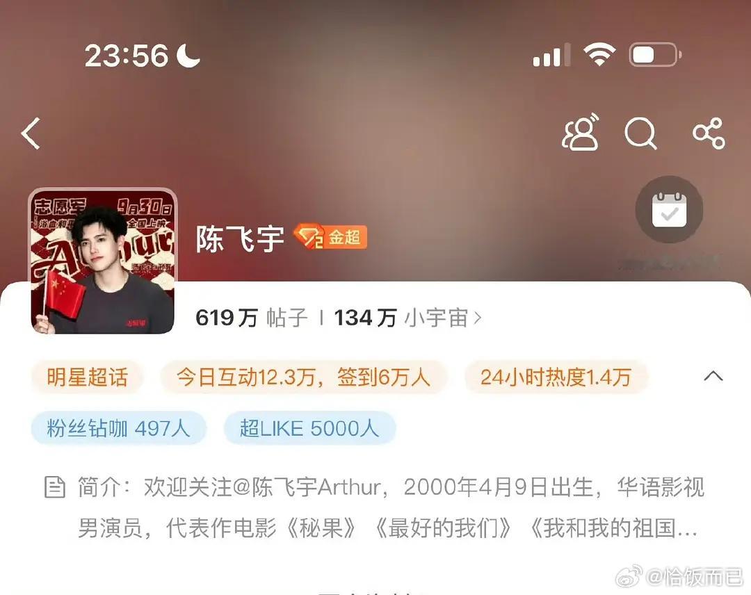 陈飞宇第一部古偶播完超like破5000啥水平[流鼻血] ​​​