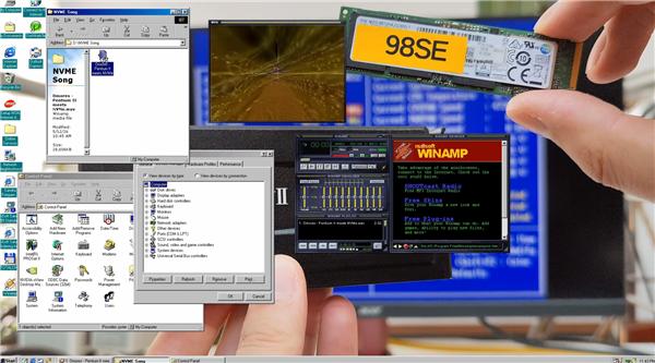 1997年的CPU配2020年代SSD！奔腾II成功驱动NVMe：100MB/s速度感人
