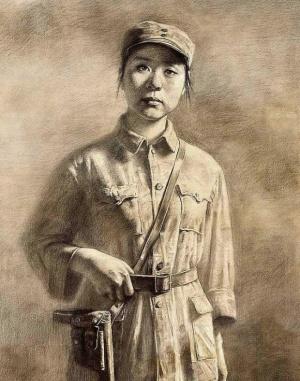 1940年，女战士江涛被地方军阀拘捕，并被带到山坡上准备执行枪决。

寒风卷着黄