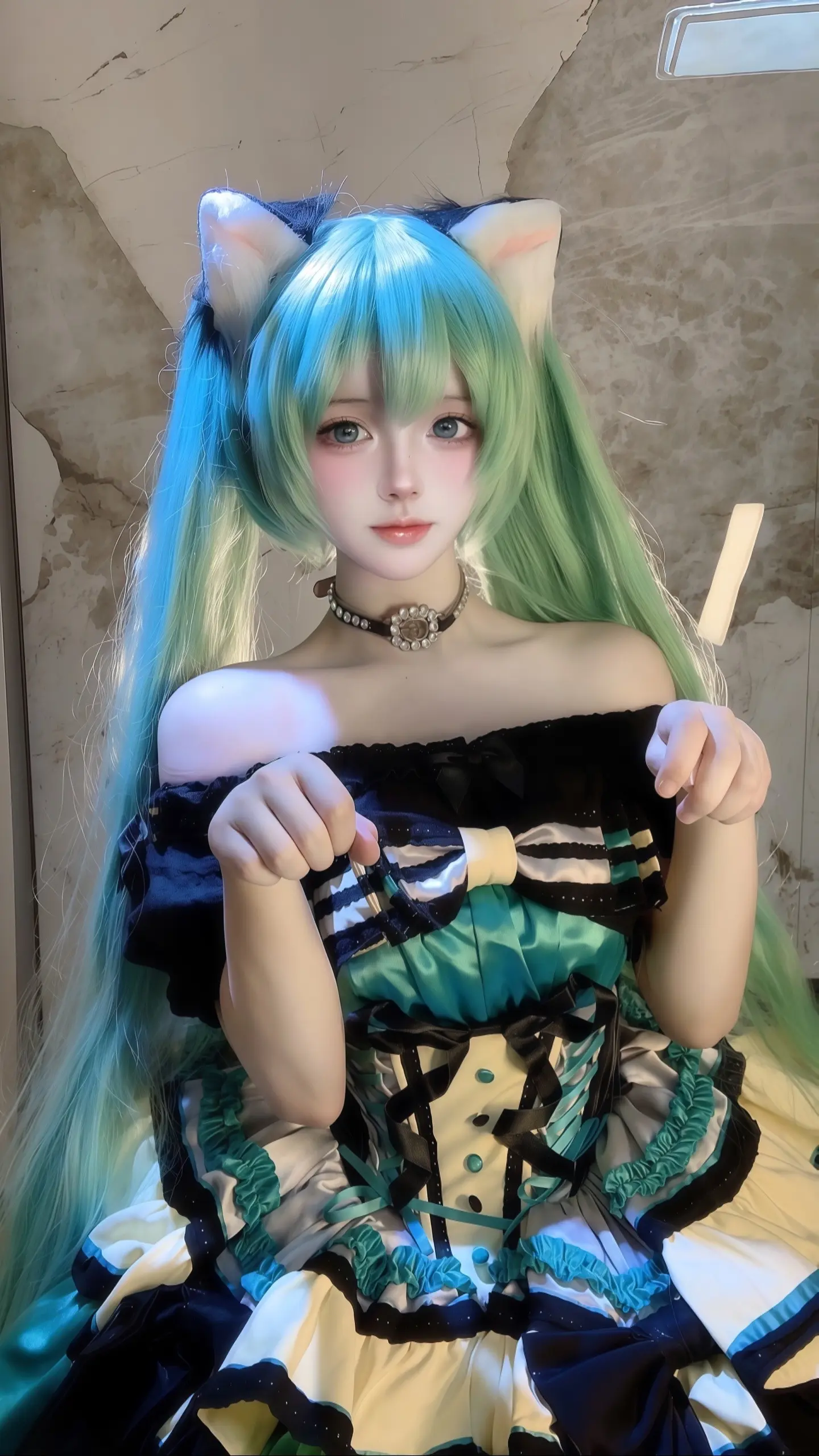 哇扣初音小猫咪。