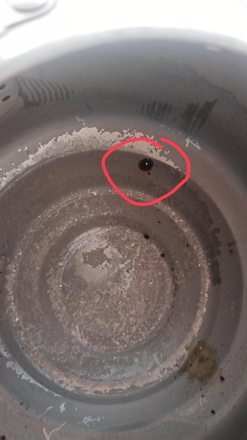 踩坑！京东的京喜自营买的不锈钢烧水壶，质量实在不靠谱。
没用多久，壶里面就多处生
