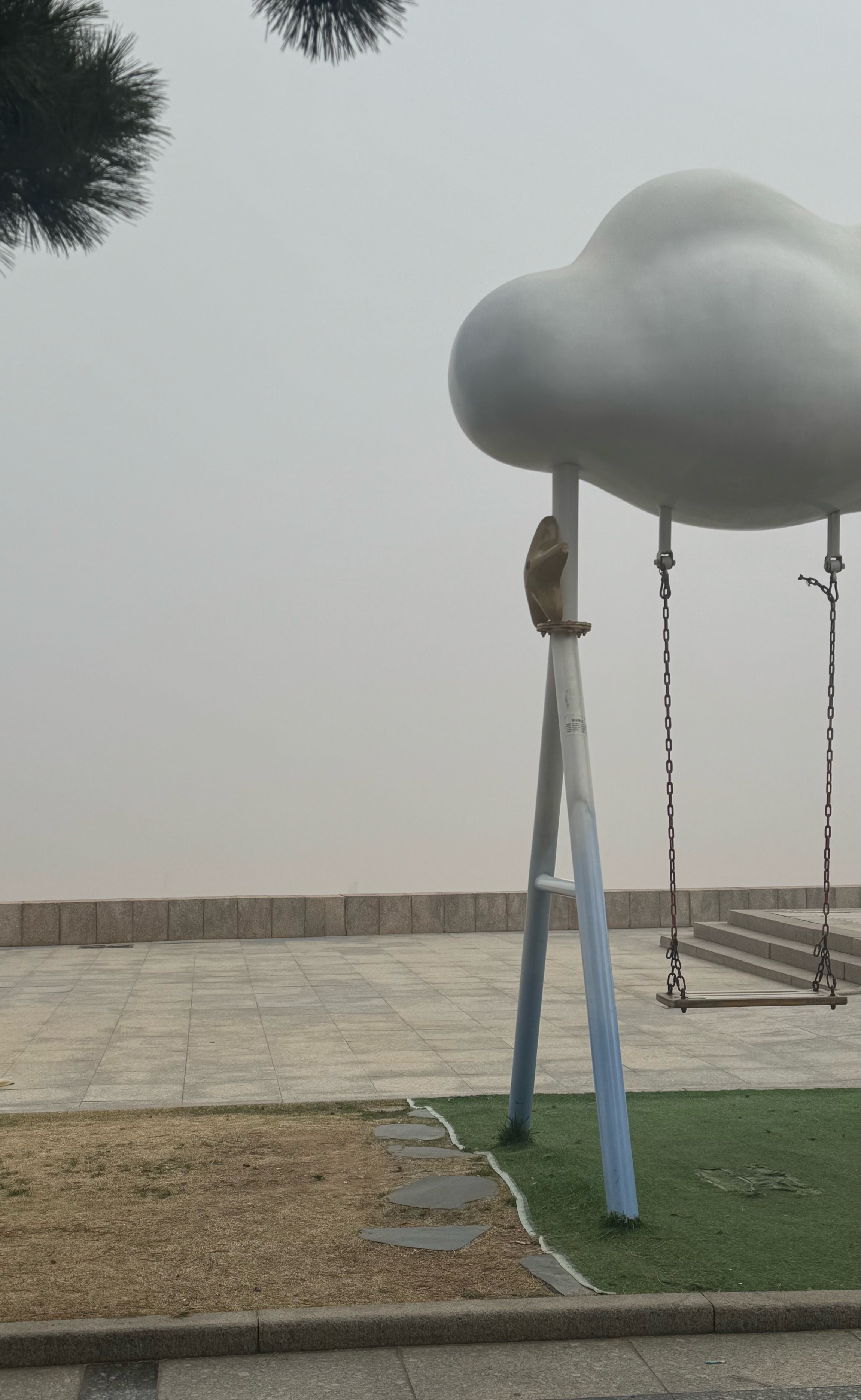 第一次见这么浓的雾 