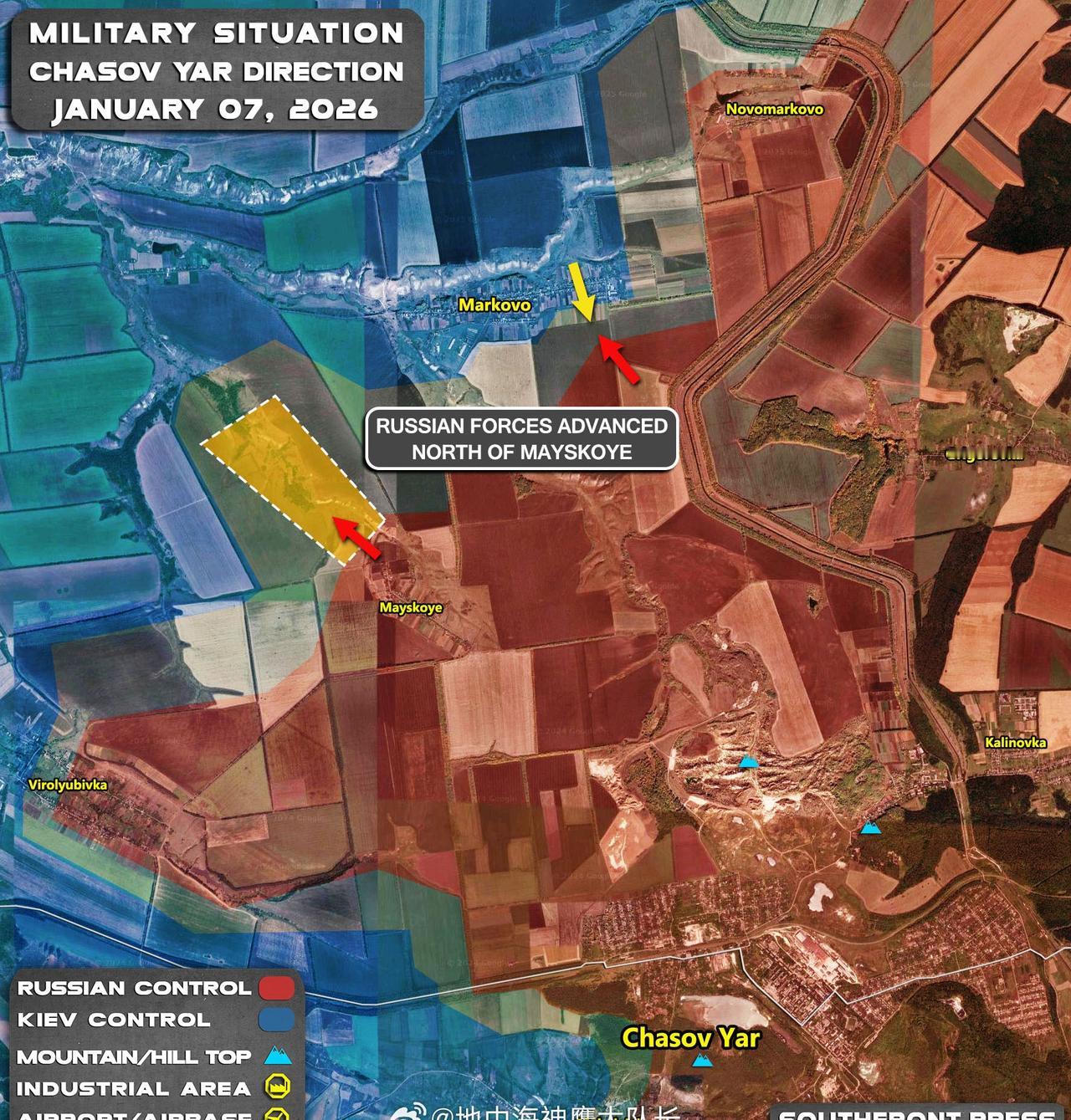 恰索夫亚尔

1⃣️🇷🇺向梅斯科耶北部推进。关注俄乌局势最新进展俄乌局势新进