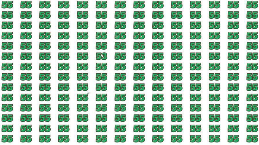 “眼力生死战” 来了！密密麻麻的 “55” 组成铜墙铁壁，唯一的 “53” 像根