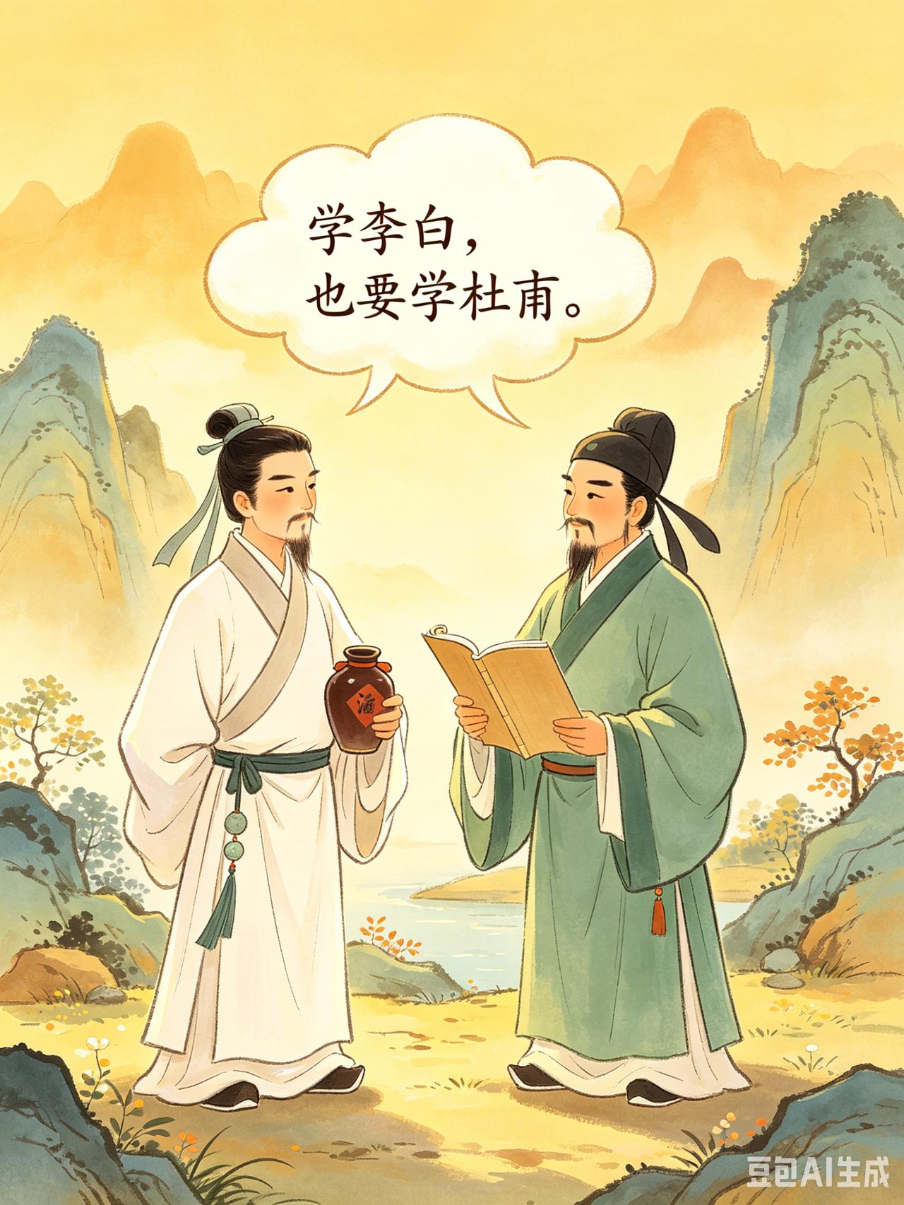 学李白，也要学杜甫

《底层逻辑》认知卡4

😊认知：
你们都对，那我学谁的“