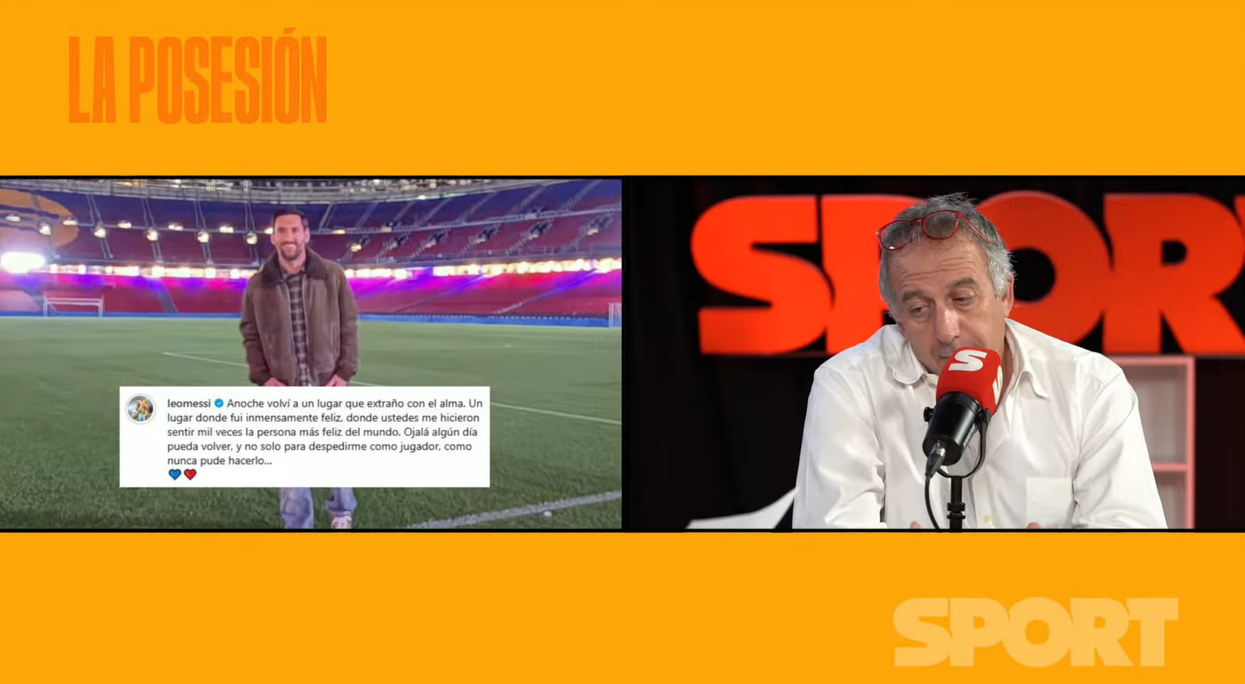 《每日体育报》总编辑阿尔伯特·马斯诺在梅西夜访诺坎普后，在每体的直播中畅聊梅西主