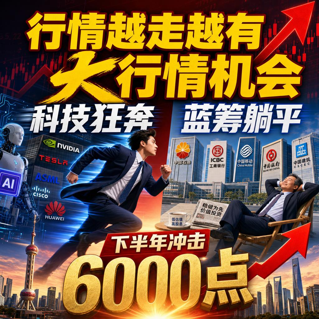 越涨越上头！3.6万亿成交，芯片批量涨停，可同一天却有4200家在跌。
这种割裂