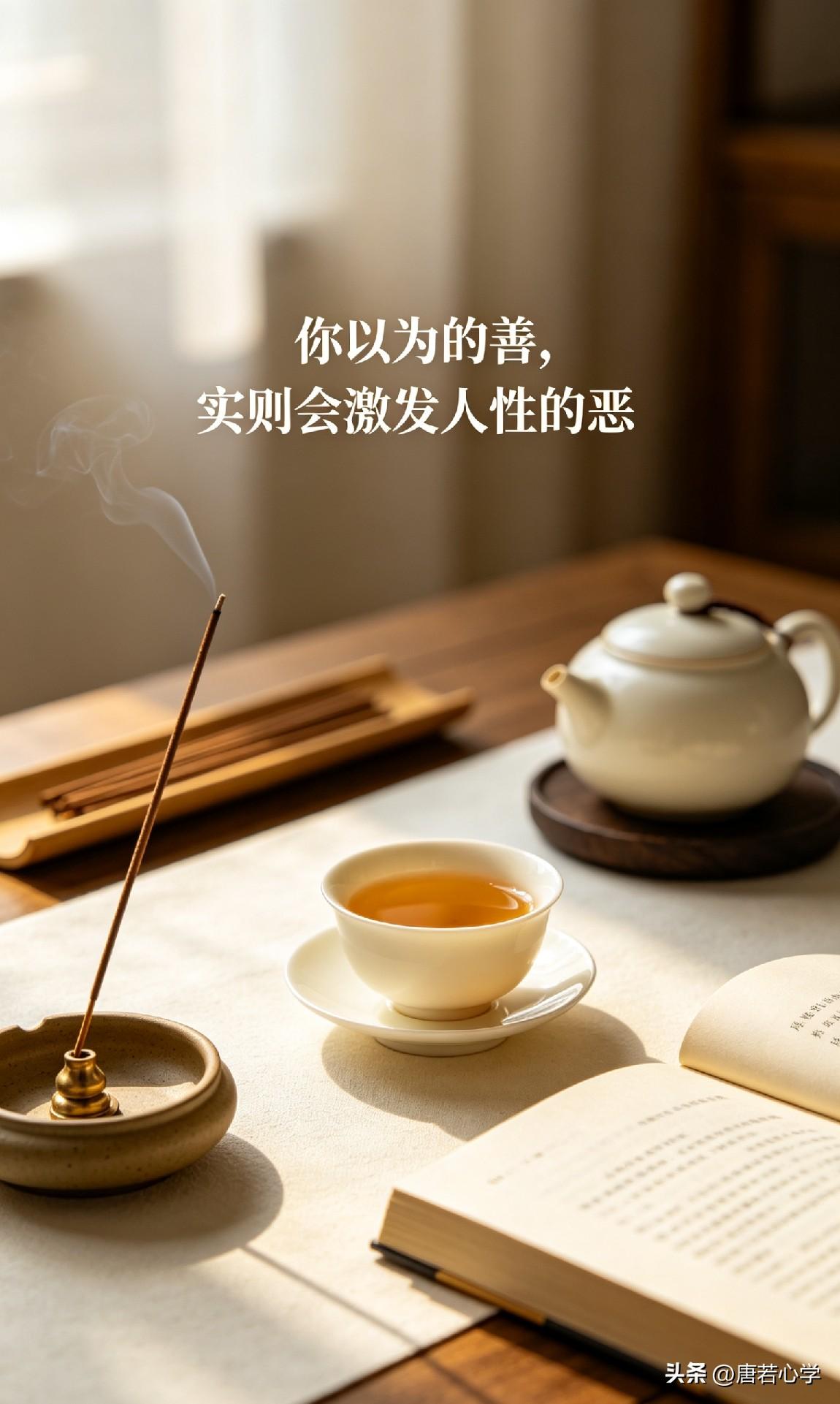 你以为的善，实则会激发人性的恶

《道德经》有言：“大道废，有仁义；智慧出，有大