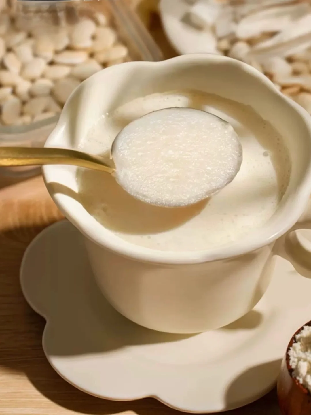冬季必备杏仁七白饮🥛暖心暖胃又白白