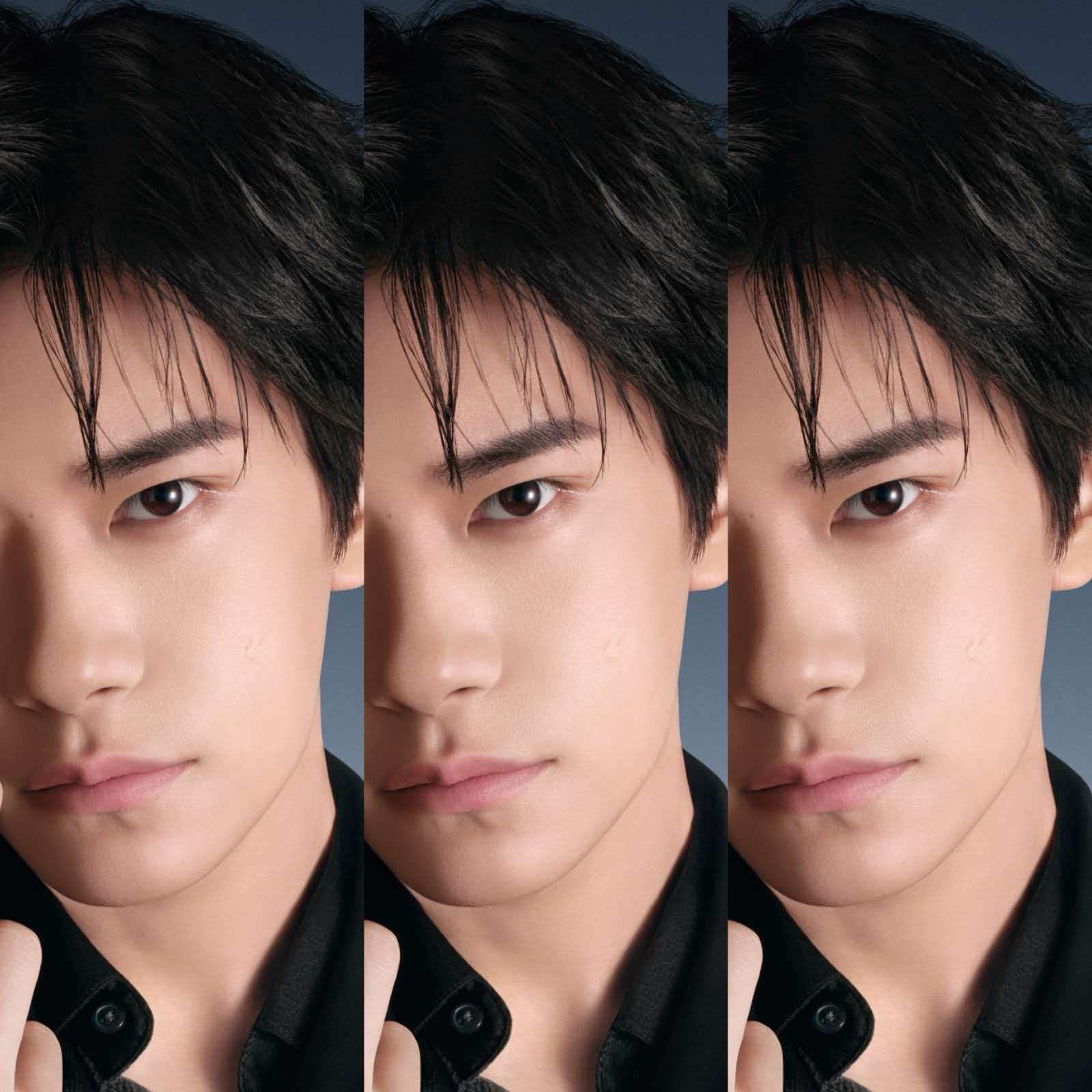 易烊千玺抬眸瞬间让易烊千玺穿黑西装的是天才谁懂这个抬眼的含金量！镜头前的易烊千玺