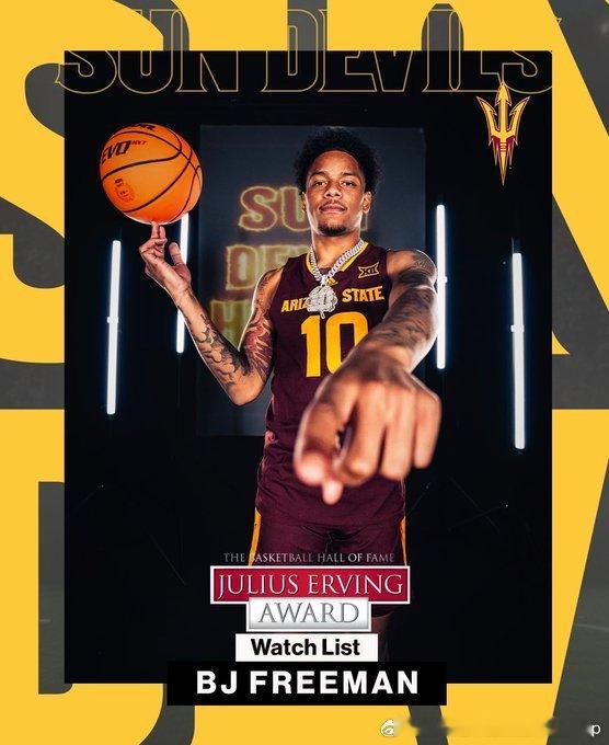 关岛男篮鸟枪换炮，前NCAA亚利桑那州立大学明星球员BJ Freeman将代表关