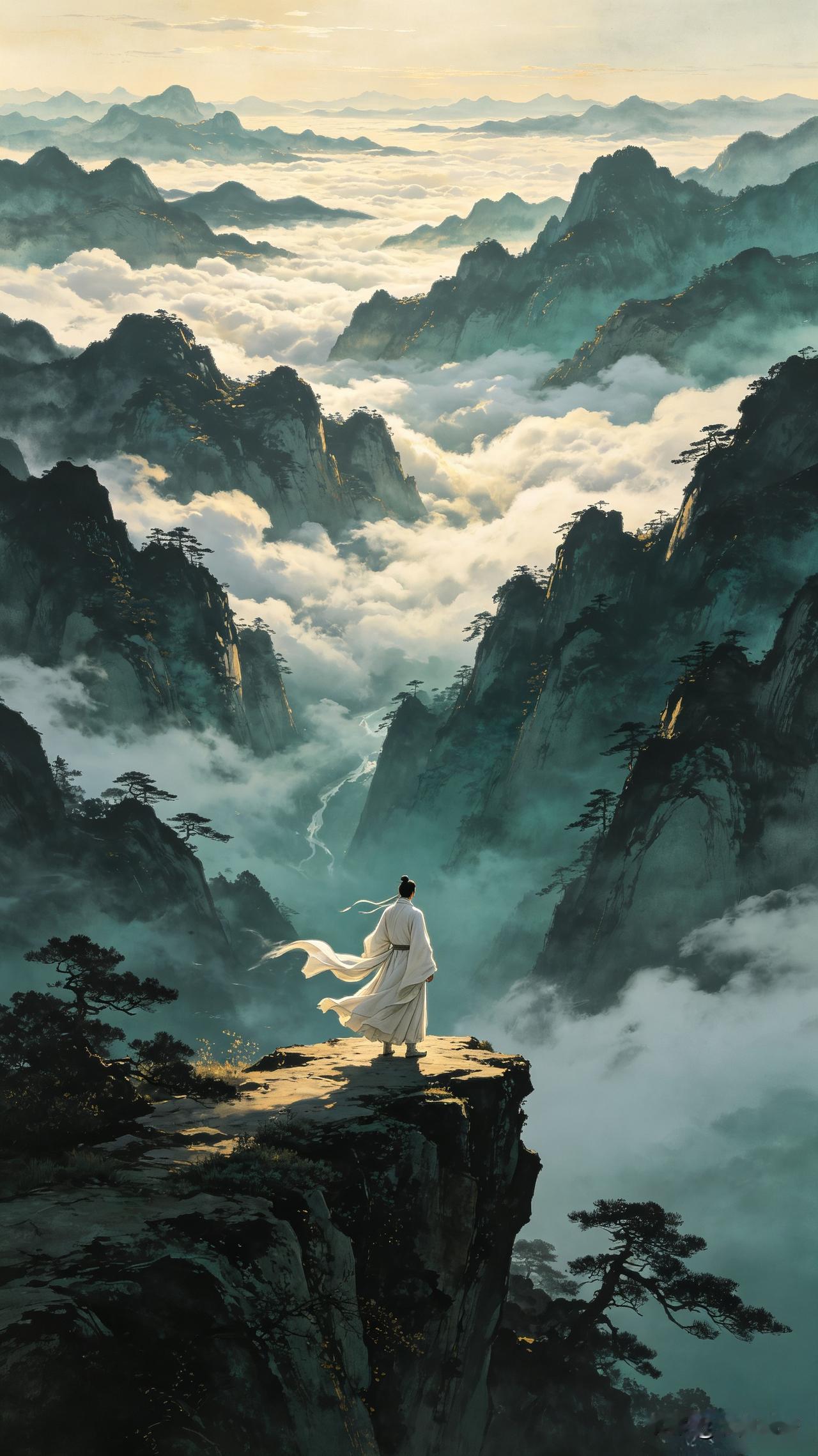 《一念心开，万古长空》

山河大地梦中尘，谁把幻影认作真？
念头如云来复去，种子