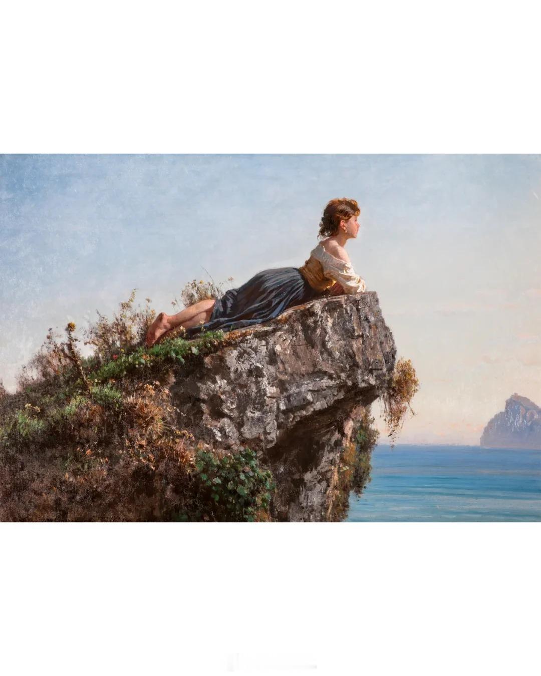 《索伦托岩石上的少女》（La Fanciulla Sulla Roccia A 