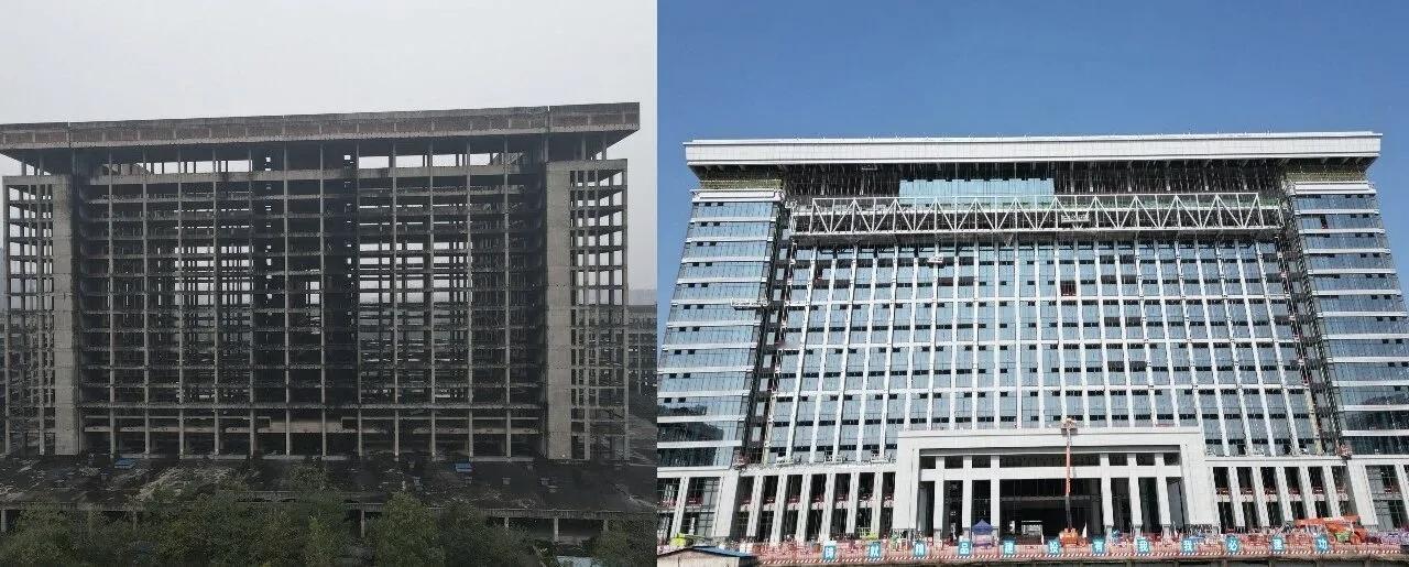 长沙省府片区闲置楼宇焕新 领创数智中心幕墙工程完成95%
 
2026年1月，长