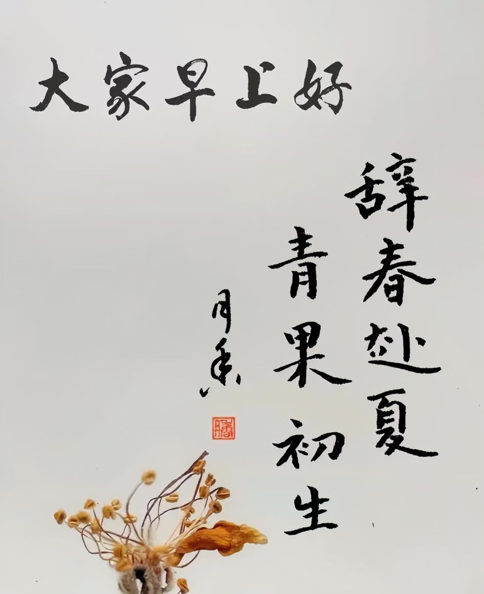 辞春赴夏，
青果初生。