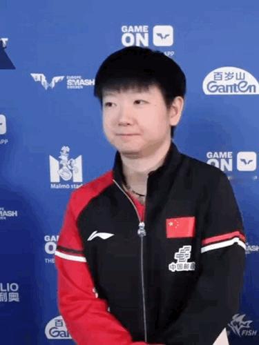 孙颖莎vs陈熠漂亮小莎眼睛亮晶晶✨✨ ​​​