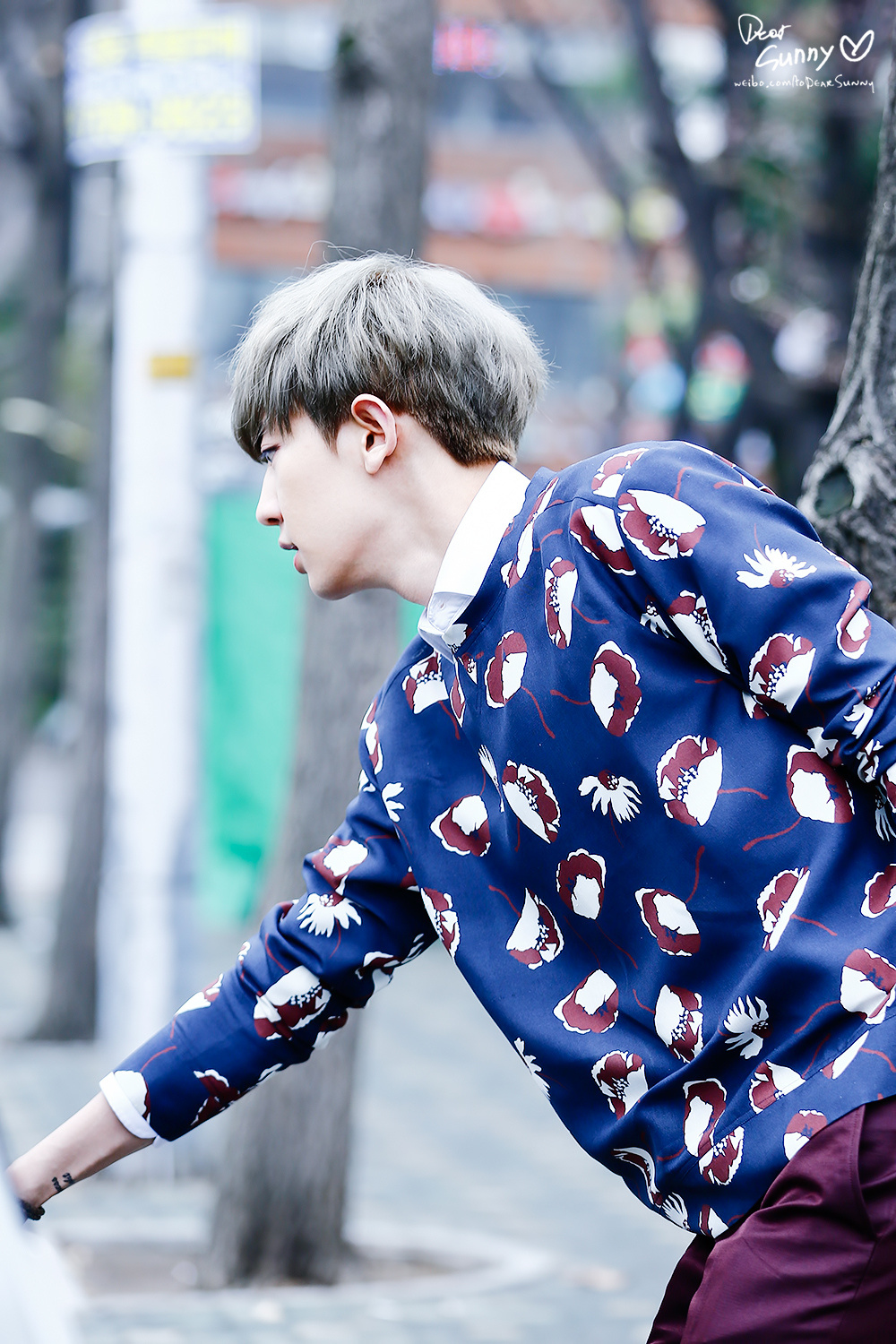 #朴灿烈# 150403 音乐银行外出 ​​​