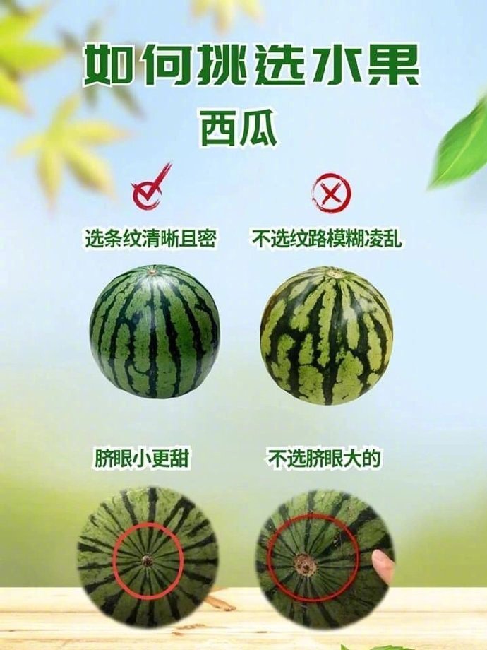 来看看怎么挑选水果，你选对了吗？ 