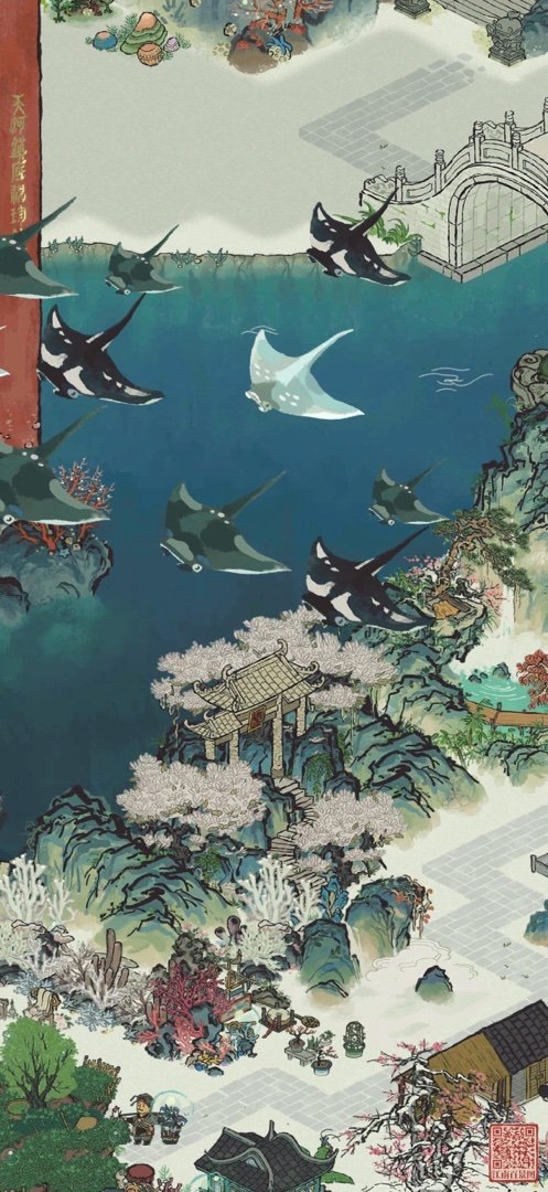 江南山水美如画，同游江南百景图。下载游戏：网页链接