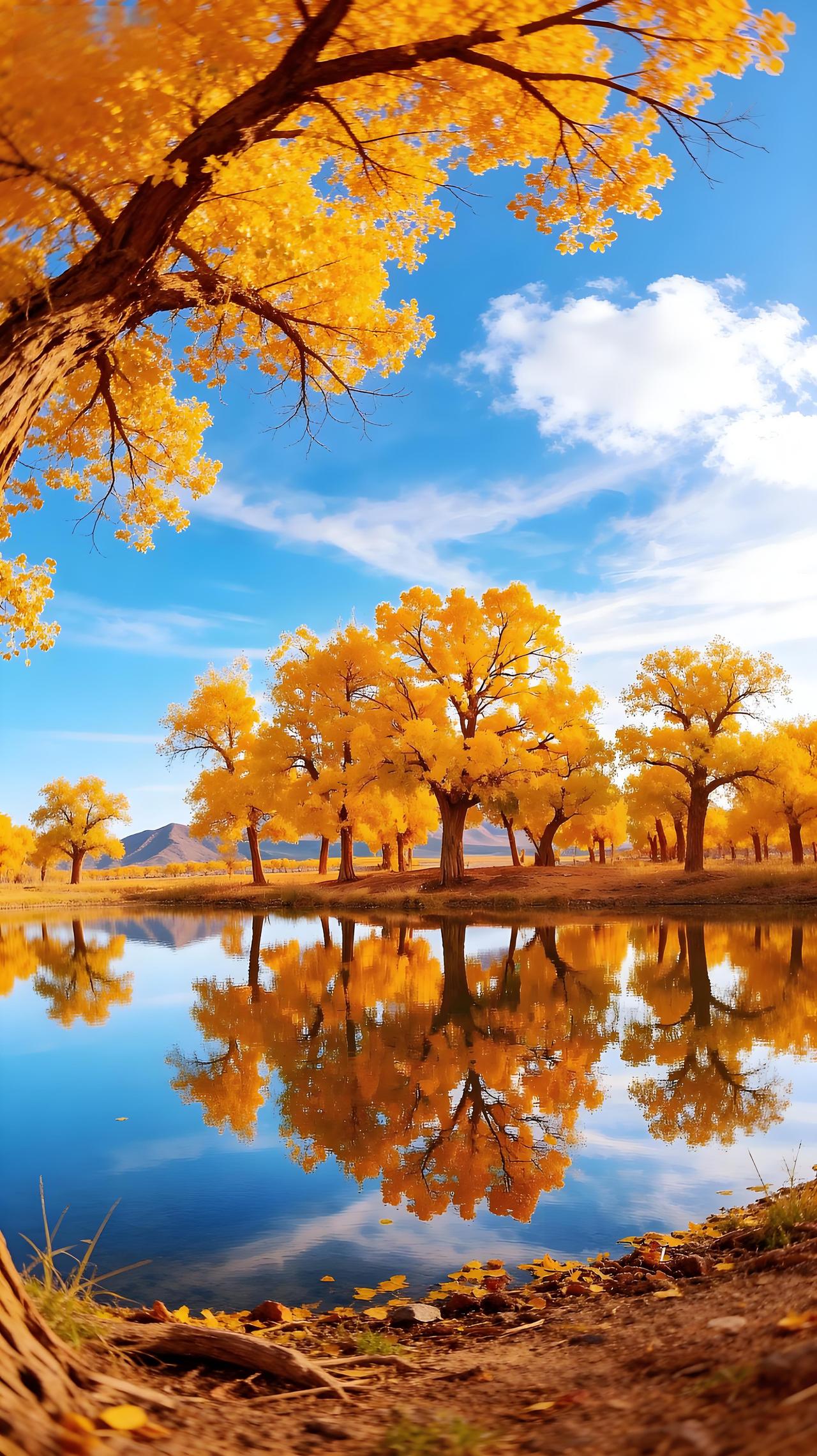 走进胡杨林，感受生命的坚韧乐章分享一张自然风景照 好看的风景图片分享 
分享一张