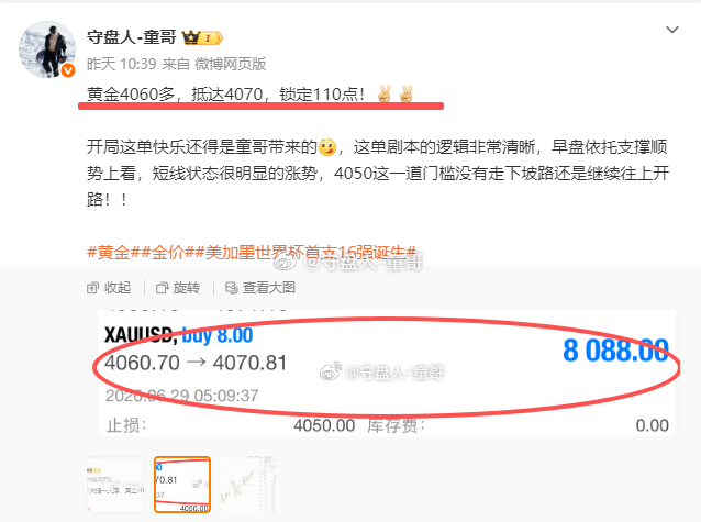 周初单押多头赛道，日内豪取三连胜！复盘：6月29日（周一）微博记录获560点！黄