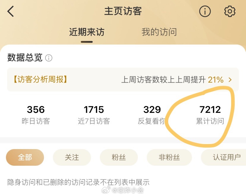 卧槽，没记错的话这里之前是隐身访问吧？咋变成累计访问了？累计访问是什么意思