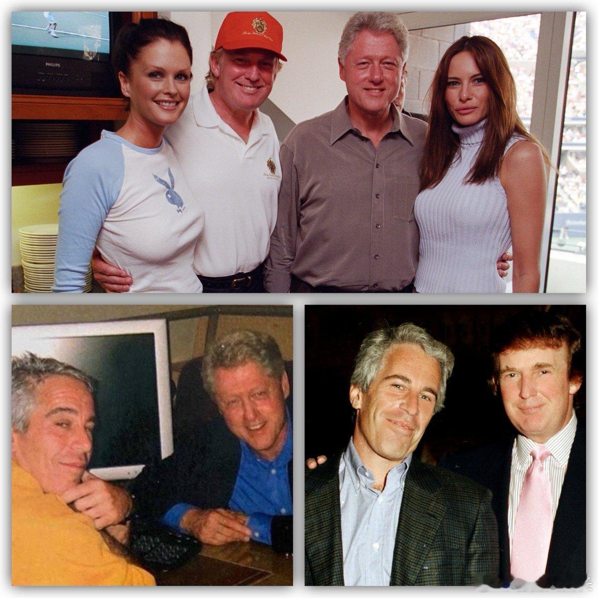 克林顿和特朗普都跟爱泼斯坦的性丑闻有关，谁都不干净，这已经显而易见。