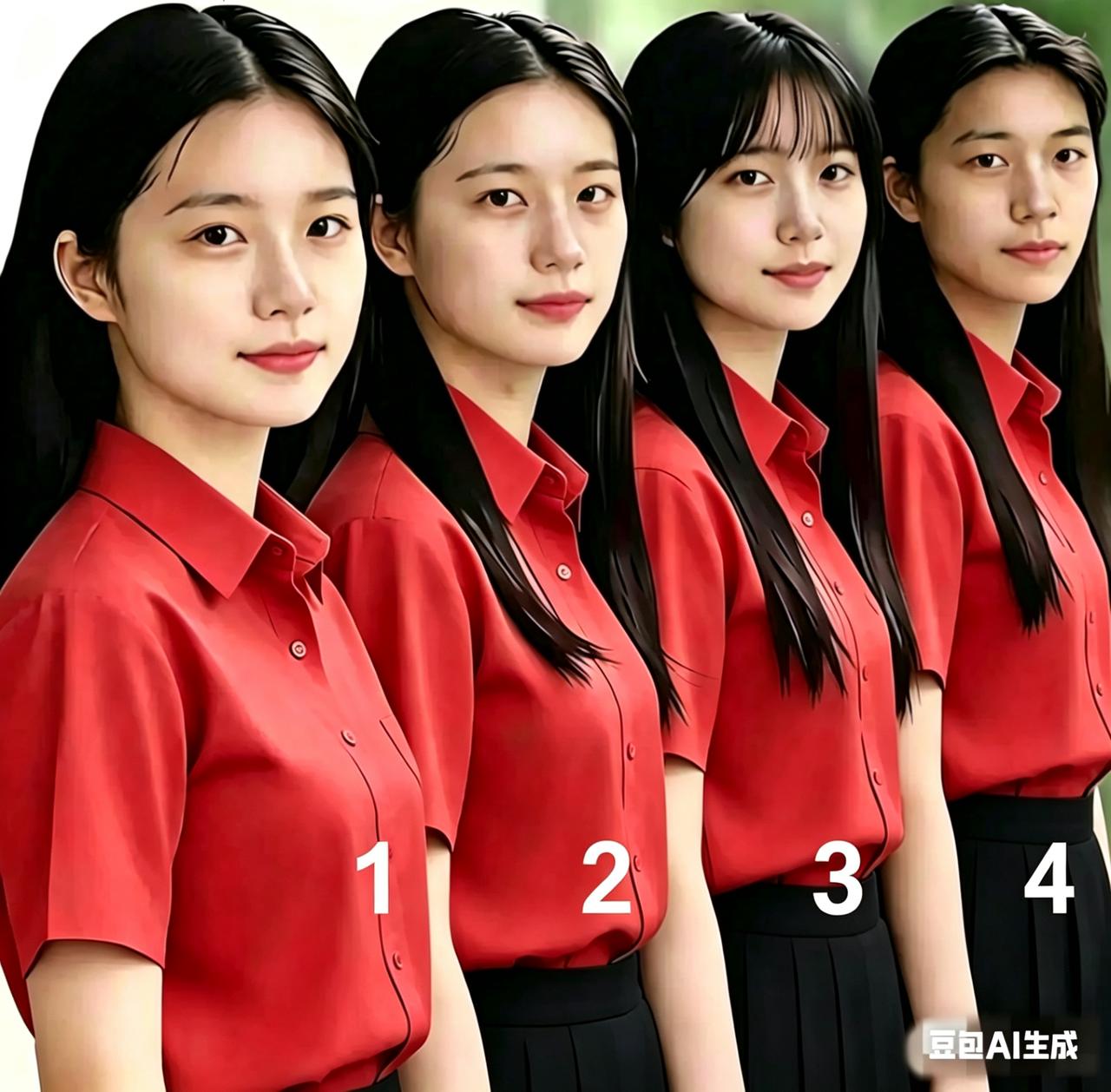 最容易找的男生！你找对了吗？

乍一看，四位女子眼神齐刷刷地冲着你，仿佛在对你放