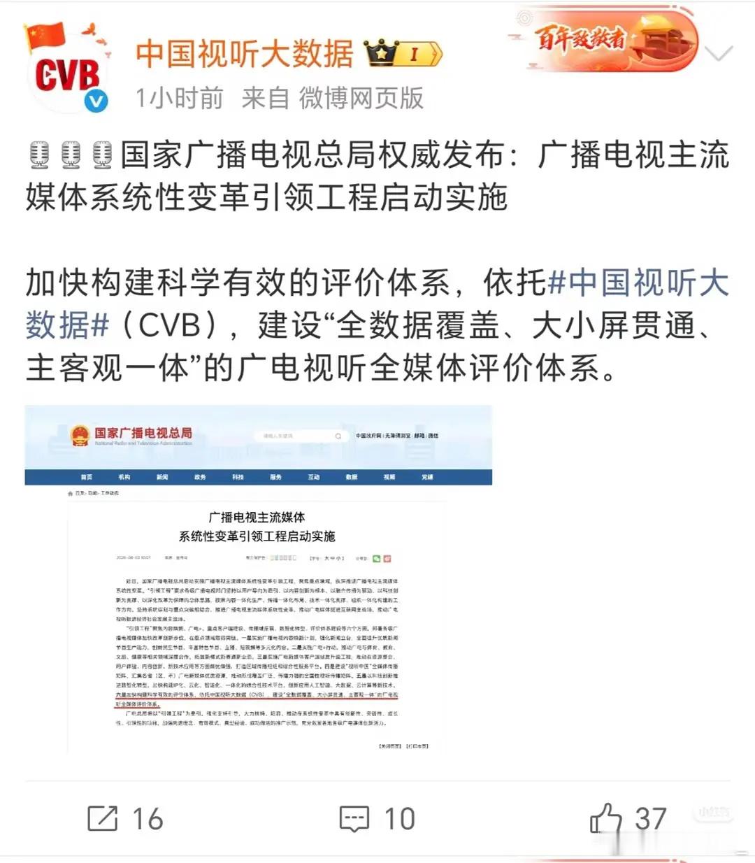 以后剧集的第三方数据会慢慢被淘汰了，快的话几年吧，广电架构慢慢完善，以后网播、上