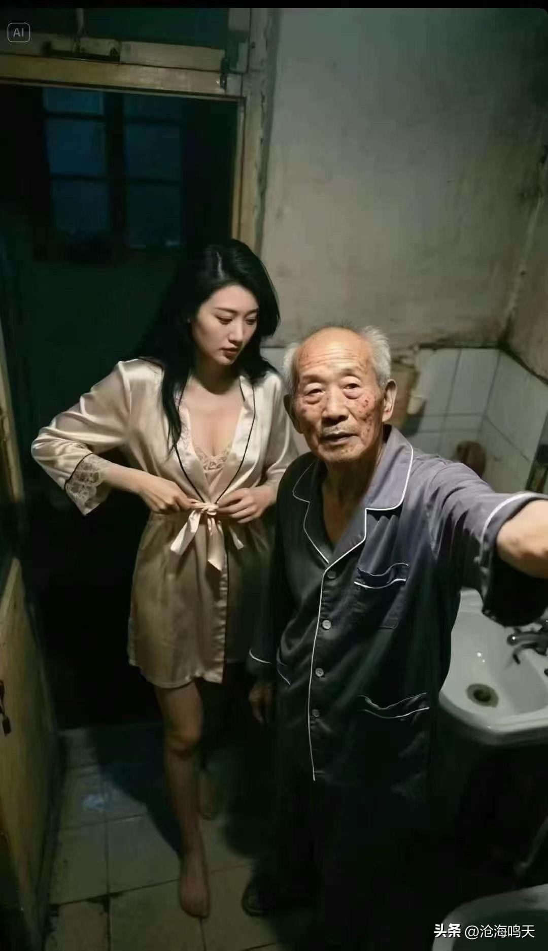 房间里两个人在自拍，气氛有点尴尬。
大爷在这把腰敷好了从此过上了幸福的生活[捂脸