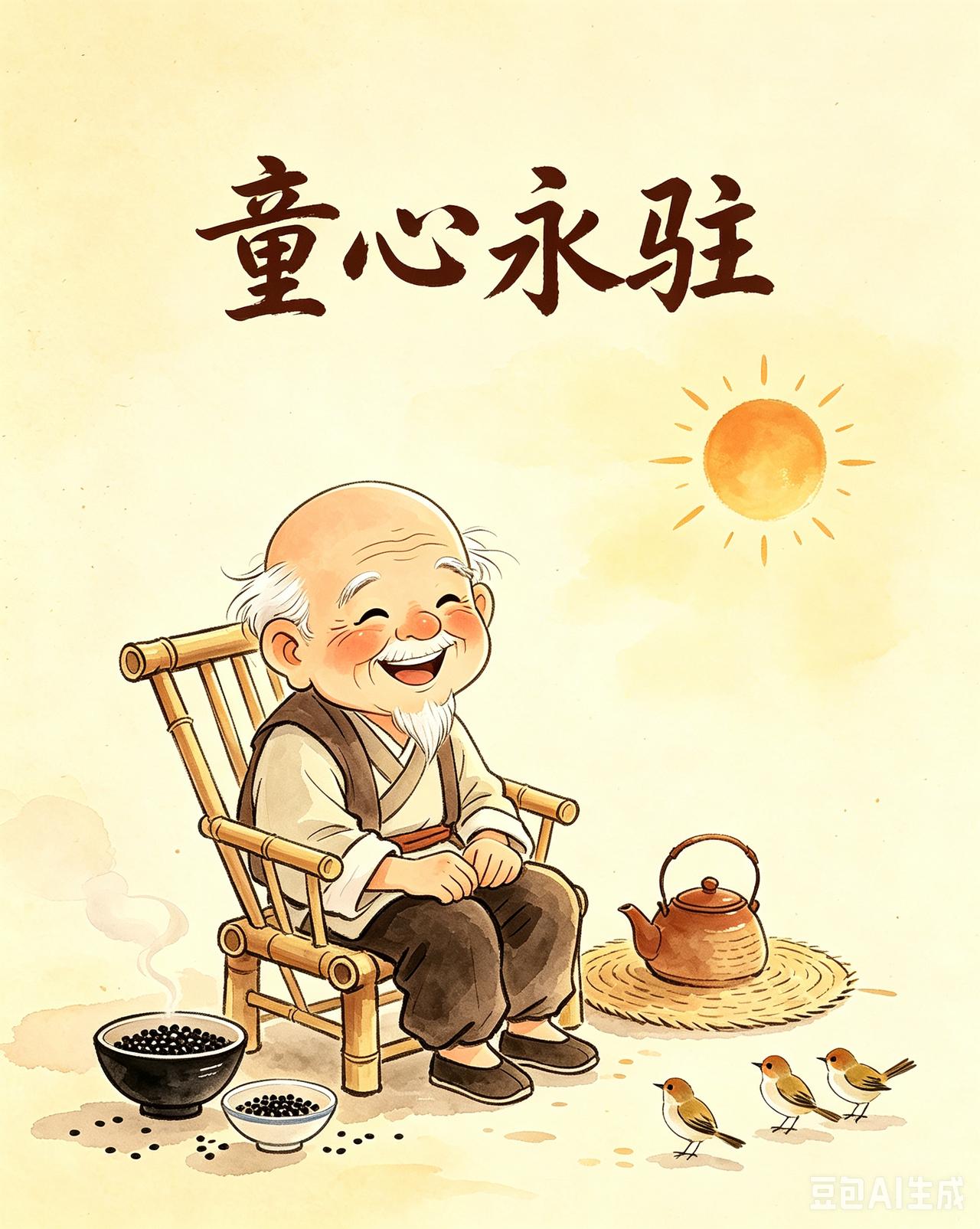 小老头

七十小老头，
稀疏几根发，
并且已全白，
还想年轻化，
查发咋变黑？