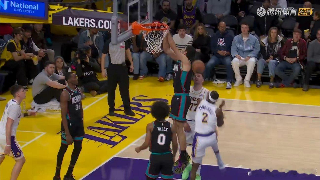 彪哥篮下大帽阿尔达马😤😤灰熊vs湖人