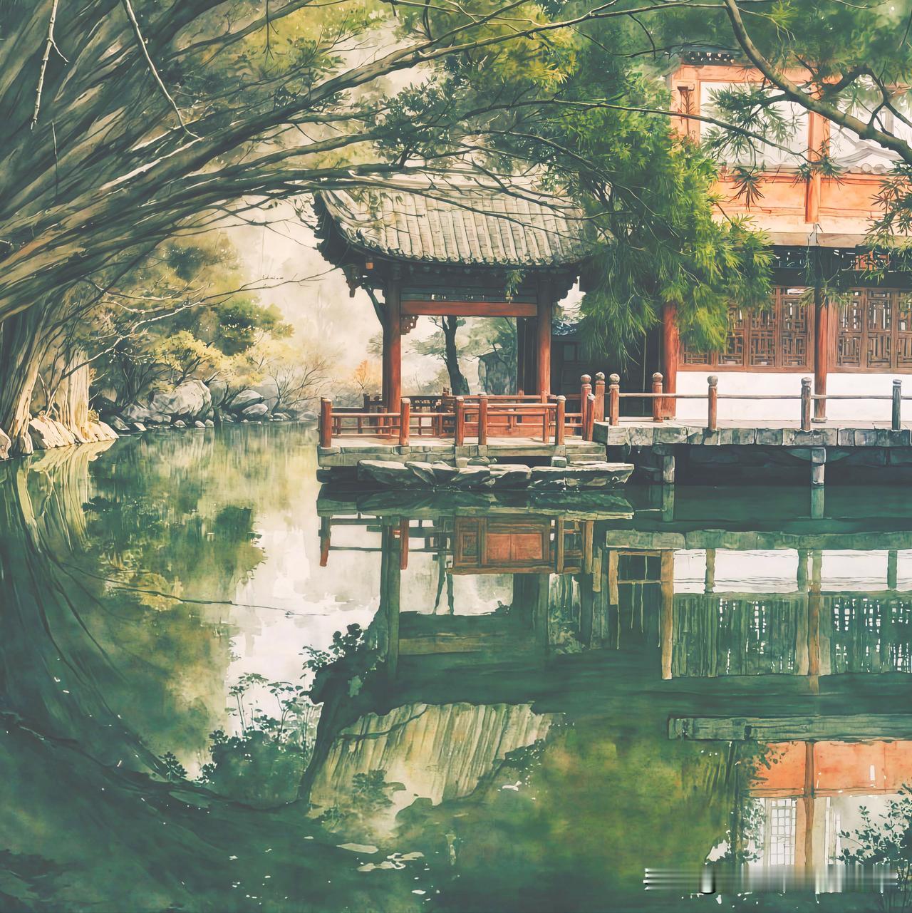 这景色真美，像水墨画一样，我深有同感。就像贵州黄平县的学坝村，30亩荷花观赏园里