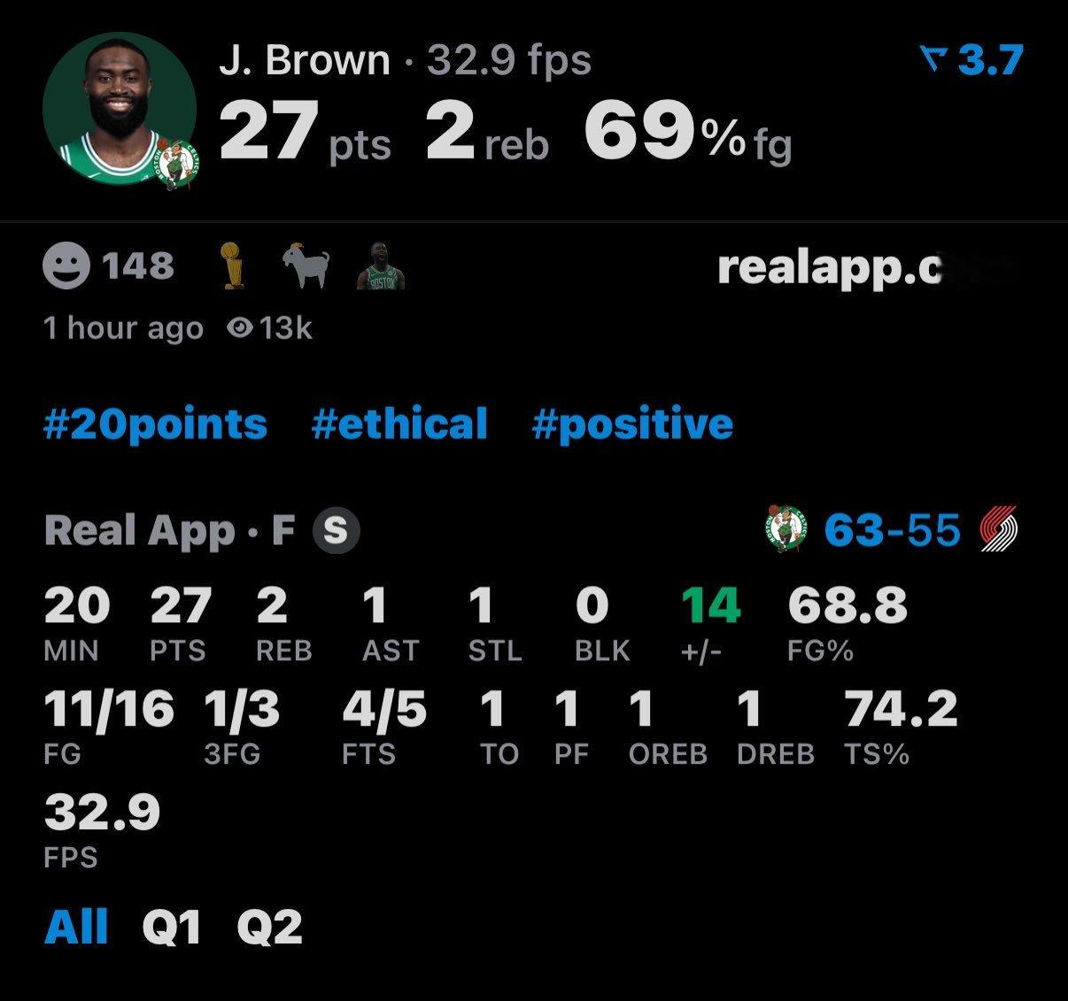 杰伦最近真的杀疯了，半场超高效27分 