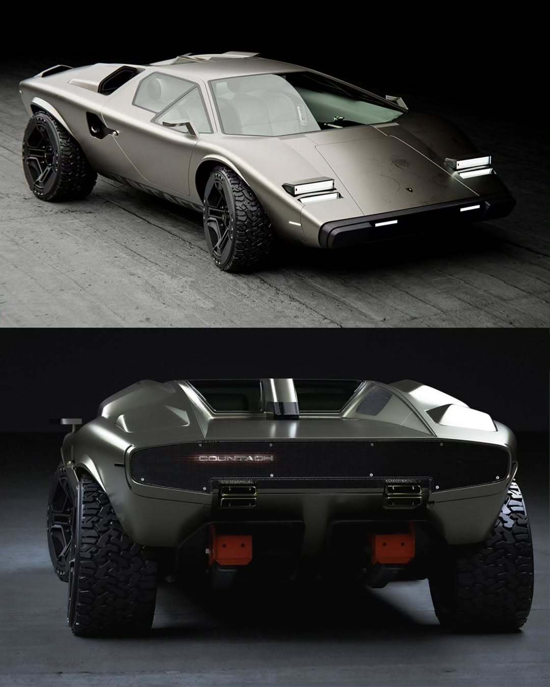 一天一张文艺照 兰博基尼Countach Restomod概念设计～由GAC米兰