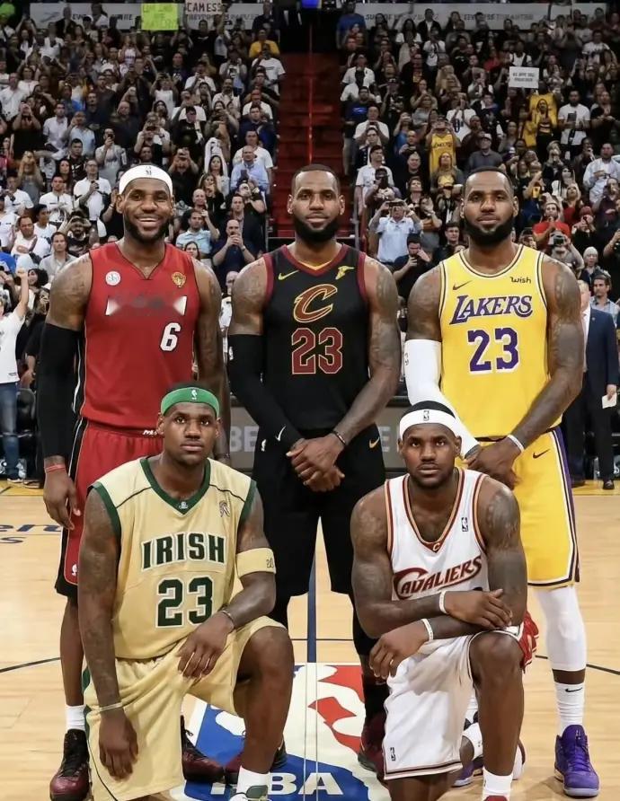 这几个时期的詹姆斯放在一起能否夺冠？ 