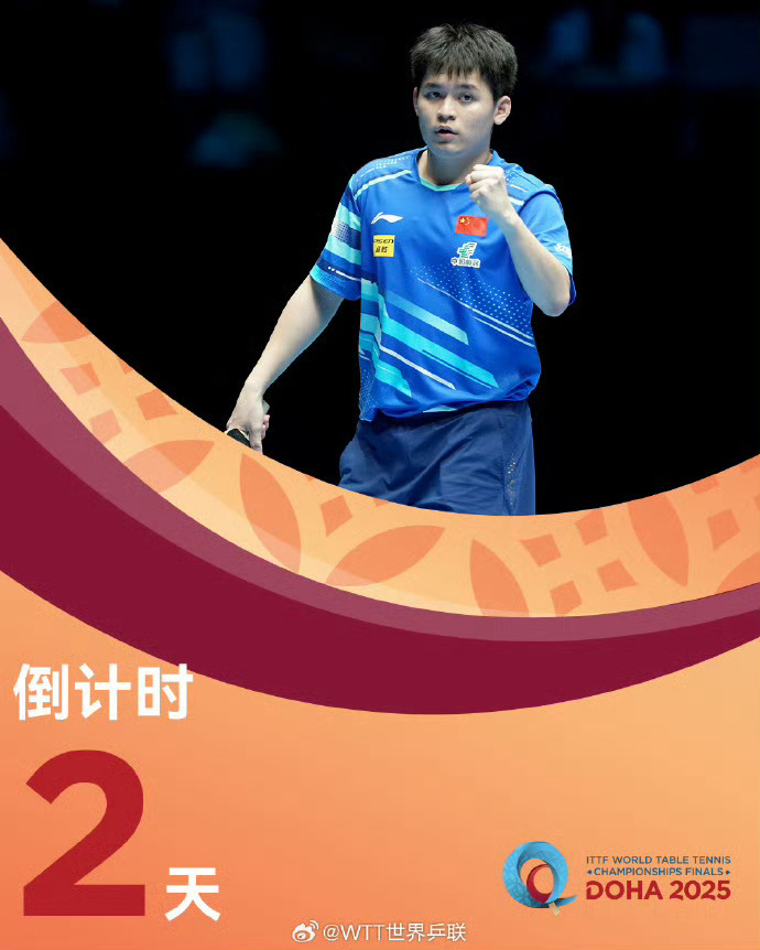 多哈世乒赛林诗栋海报多哈世乒赛倒计时2天，国乒运动员连续霸榜海报！你们猜一猜，最