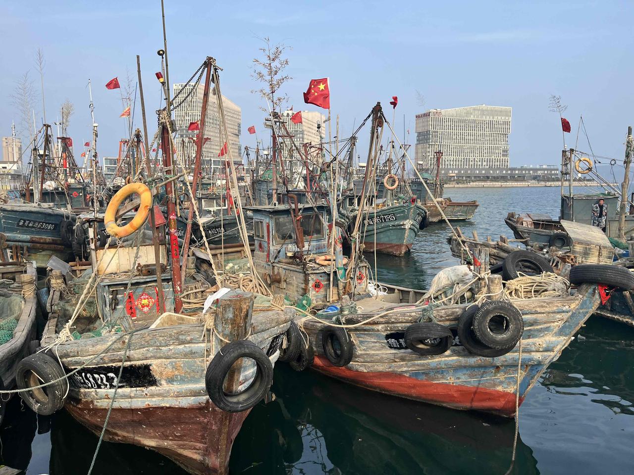 周日散步，积米崖码头