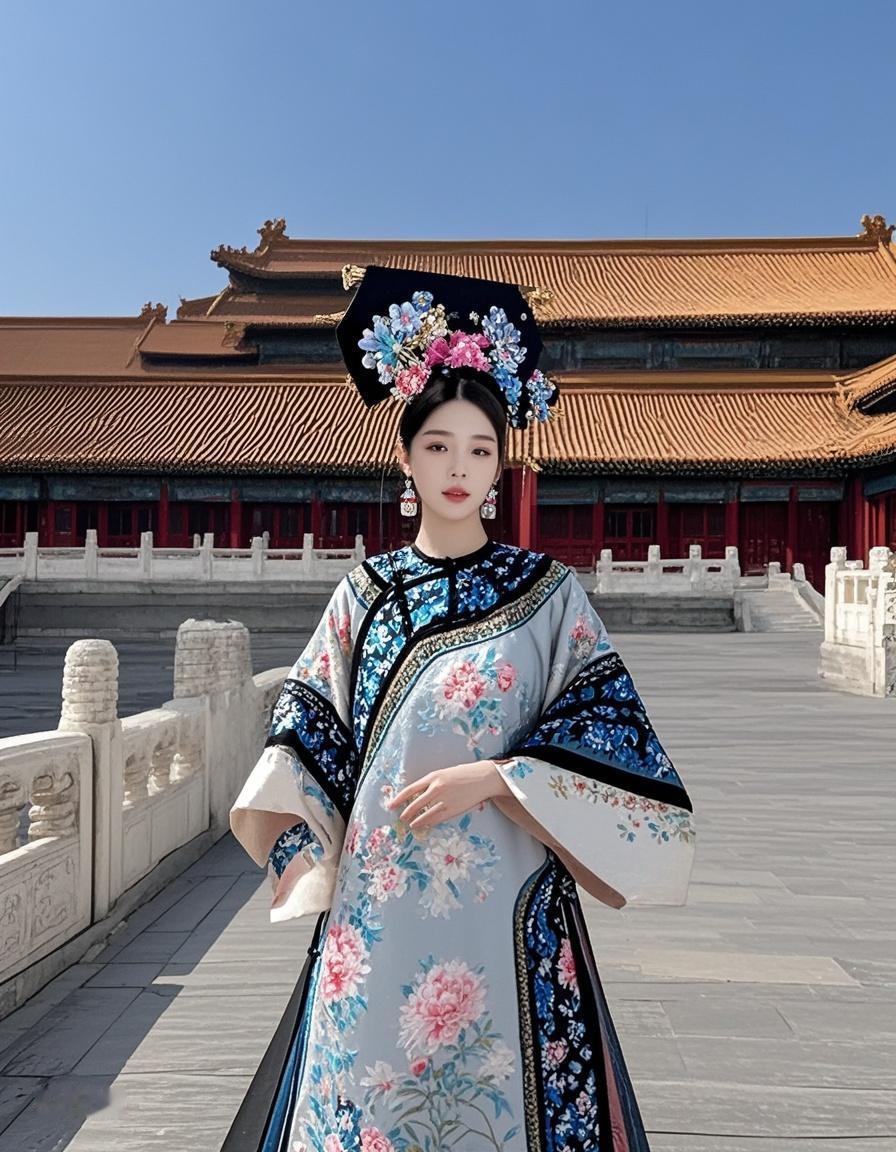 AI写真辑“北方有佳人，绝世而独立”，此刻站在紫禁城。不必惊艳谁，自在便好🌸